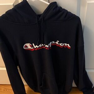 Champion Pullover Hoodie – Men’s 2XL –Navy/Black